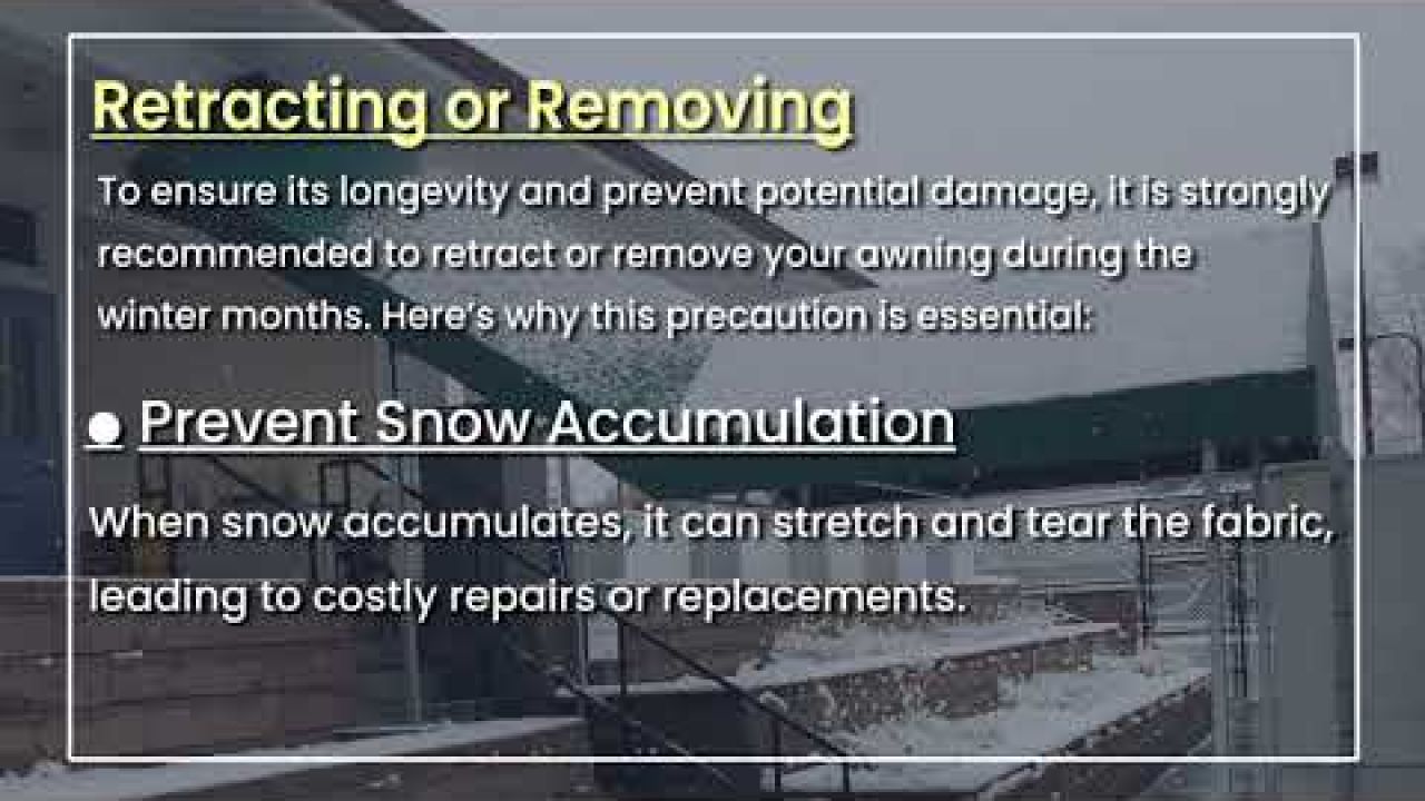Winter Awning Care - Tips for Maintaining Your Outdoor Shelter